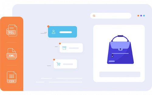 litextension shopping cart migration csv xml sql database migration 2 99880d82 LitExtension also helps transferring data from special formats